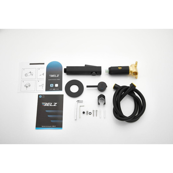 Набор для гигиенического душа Belz B55804-7 (со скрытой частью) чёрный матовый - 22 Набор для гигиенического душа Belz B55804-7 (со скрытой частью) чёрный матовый фото 22