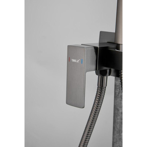 Набор для гигиенического душа Belz B55805-3 (со скрытой частью) оружейная сталь - 8 Набор для гигиенического душа Belz B55805-3 (со скрытой частью) оружейная сталь фото 8