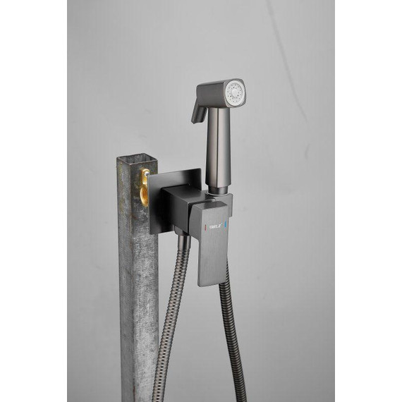 Набор для гигиенического душа Belz B55805-3 (со скрытой частью) оружейная сталь -  Набор для гигиенического душа Belz B55805-3 (со скрытой частью) оружейная сталь фото