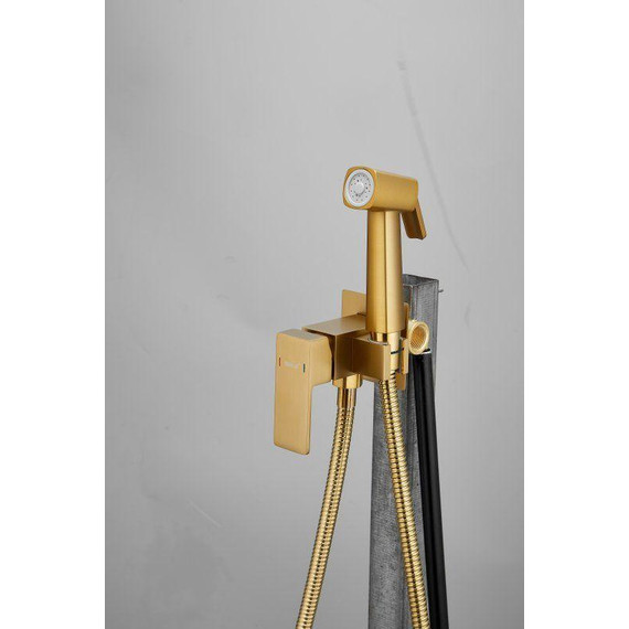 Набор для гигиенического душа Belz B55805-5 (со скрытой частью) золото матовое - 5 Набор для гигиенического душа Belz B55805-5 (со скрытой частью) золото матовое фото 5