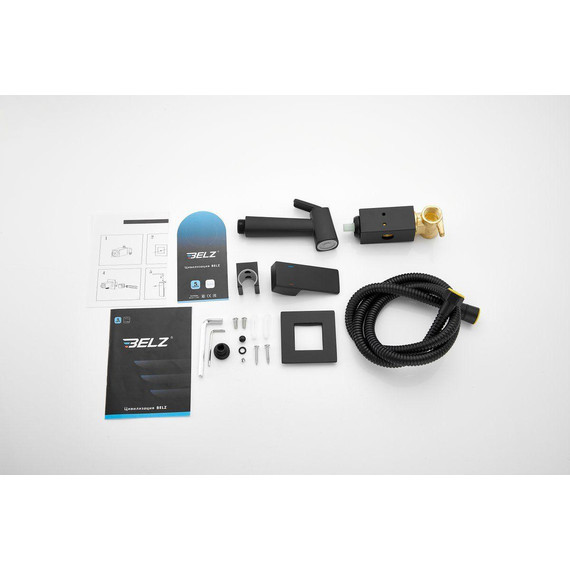 Набор для гигиенического душа Belz B55805-7 (со скрытой частью) чёрный матовый - 11 Набор для гигиенического душа Belz B55805-7 (со скрытой частью) чёрный матовый фото 11