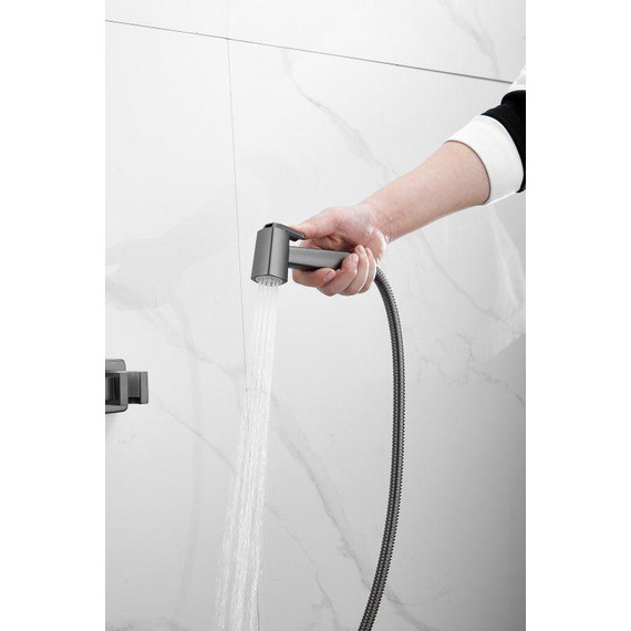 Набор для гигиенического душа Belz B55806-3, оружейная сталь - 9 Набор для гигиенического душа Belz B55806-3, оружейная сталь фото 9