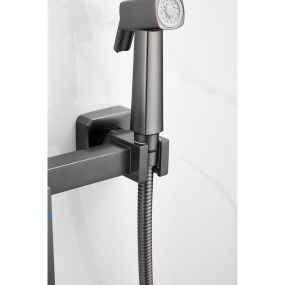 Набор для гигиенического душа Belz B55806-3, оружейная сталь - 21 Набор для гигиенического душа Belz B55806-3, оружейная сталь фото 21