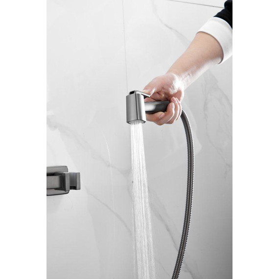 Набор для гигиенического душа Belz B55806-3, оружейная сталь - 10 Набор для гигиенического душа Belz B55806-3, оружейная сталь фото 10