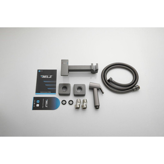 Набор для гигиенического душа Belz B55806-3, оружейная сталь - 38 Набор для гигиенического душа Belz B55806-3, оружейная сталь фото 38