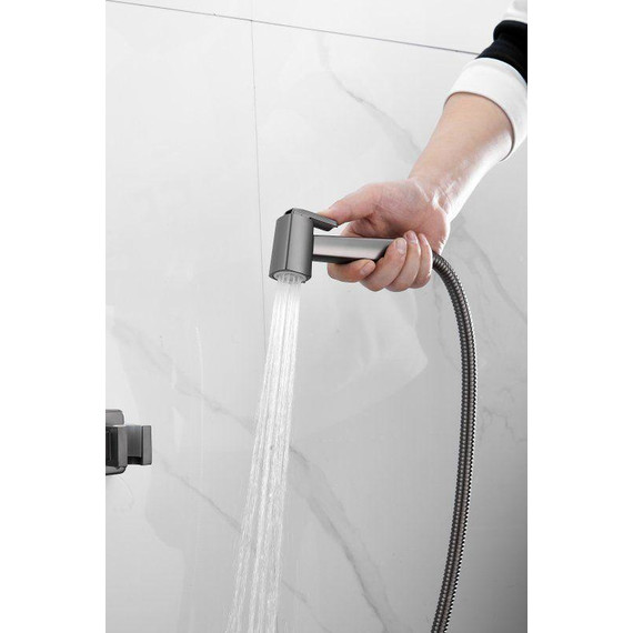 Набор для гигиенического душа Belz B55806-3, оружейная сталь - 37 Набор для гигиенического душа Belz B55806-3, оружейная сталь фото 37