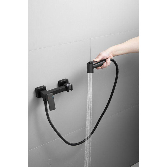 Набор для гигиенического душа Belz B55806-7, чёрный матовый - 7 Набор для гигиенического душа Belz B55806-7, чёрный матовый фото 7