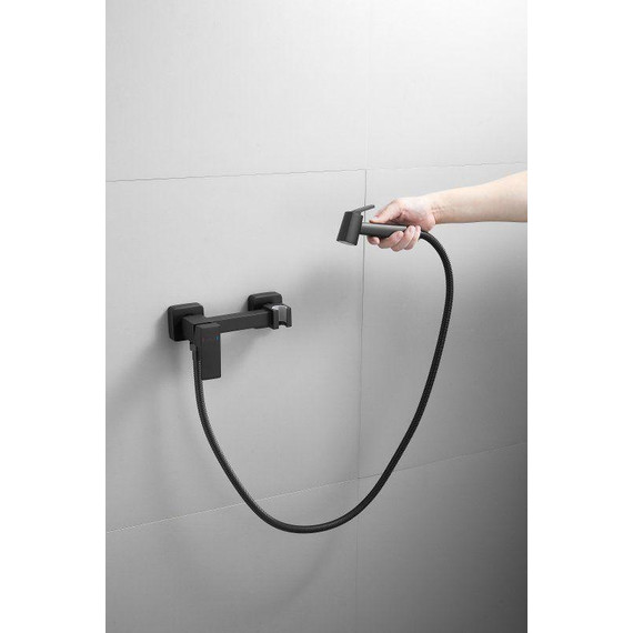 Набор для гигиенического душа Belz B55806-7, чёрный матовый - 8 Набор для гигиенического душа Belz B55806-7, чёрный матовый фото 8