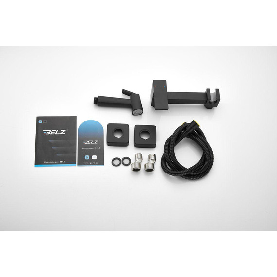 Набор для гигиенического душа Belz B55806-7, чёрный матовый - 30 Набор для гигиенического душа Belz B55806-7, чёрный матовый фото 30