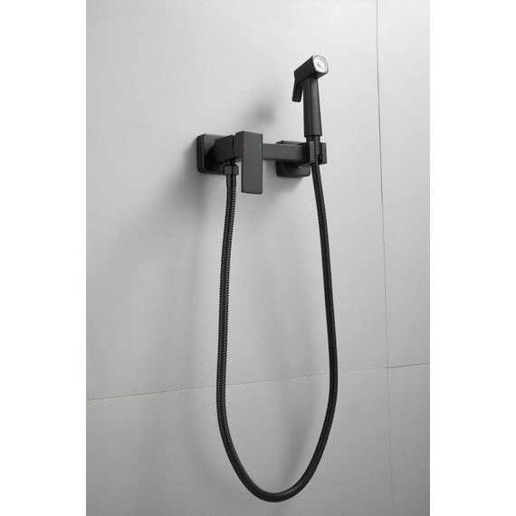 Набор для гигиенического душа Belz B55806-7, чёрный матовый - 5 Набор для гигиенического душа Belz B55806-7, чёрный матовый фото 5