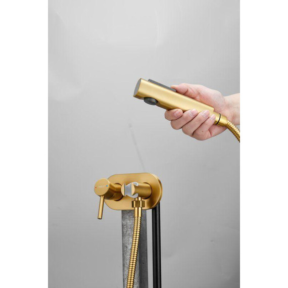 Набор для гигиенического душа Belz B55807-5 (со скрытой частью) золото матовое - 5 Набор для гигиенического душа Belz B55807-5 (со скрытой частью) золото матовое фото 5