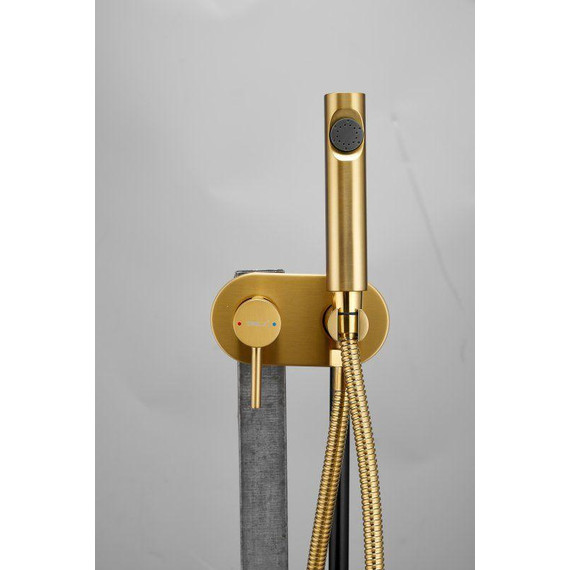 Набор для гигиенического душа Belz B55807-5 (со скрытой частью) золото матовое - 4 Набор для гигиенического душа Belz B55807-5 (со скрытой частью) золото матовое фото 4