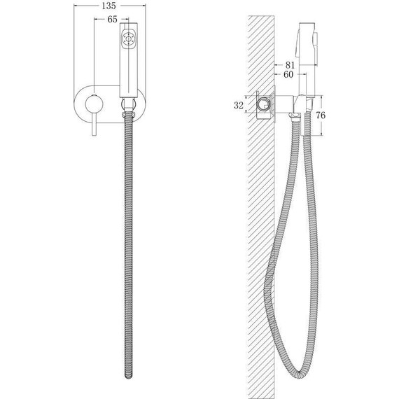 Набор для гигиенического душа Belz B55807-7 (со скрытой частью) чёрный матовый - 15 Набор для гигиенического душа Belz B55807-7 (со скрытой частью) чёрный матовый фото 15