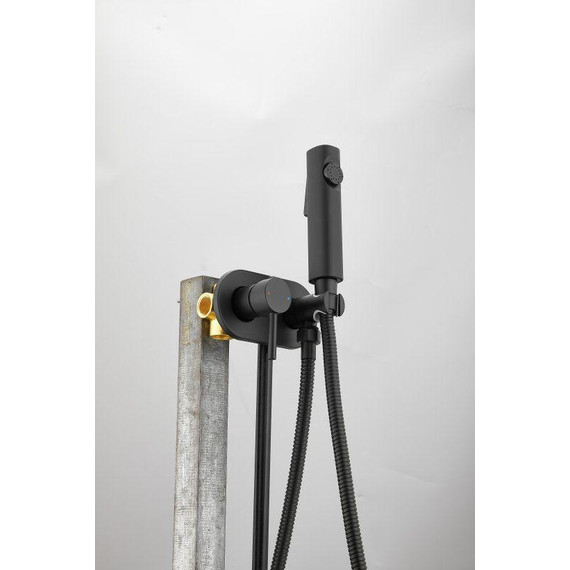 Набор для гигиенического душа Belz B55807-7 (со скрытой частью) чёрный матовый -  Набор для гигиенического душа Belz B55807-7 (со скрытой частью) чёрный матовый фото