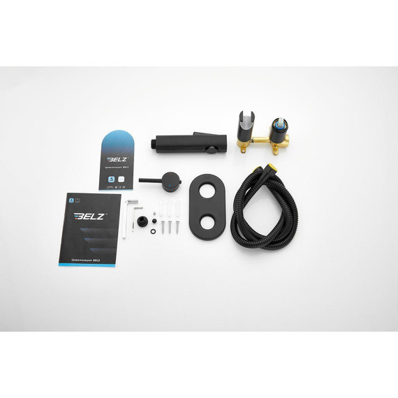 Набор для гигиенического душа Belz B55807-7 (со скрытой частью) чёрный матовый - 9 Набор для гигиенического душа Belz B55807-7 (со скрытой частью) чёрный матовый фото 9