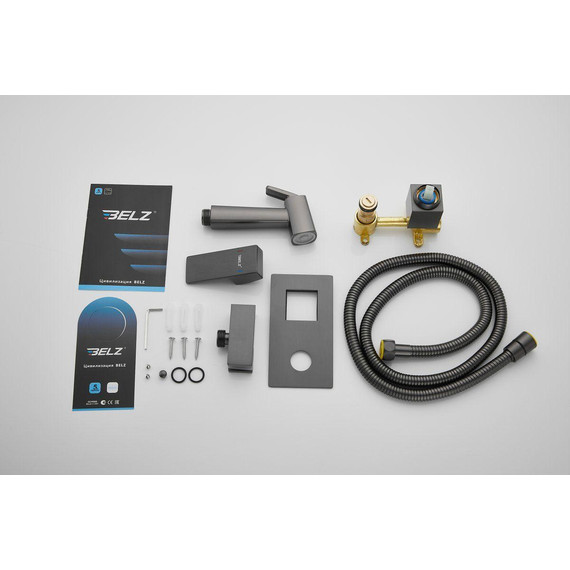 Набор для гигиенического душа Belz B55808-3 (со скрытой частью) оружейная сталь - 21 Набор для гигиенического душа Belz B55808-3 (со скрытой частью) оружейная сталь фото 21