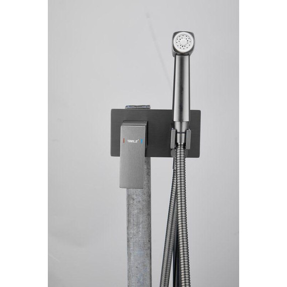 Набор для гигиенического душа Belz B55808-3 (со скрытой частью) оружейная сталь -  Набор для гигиенического душа Belz B55808-3 (со скрытой частью) оружейная сталь фото