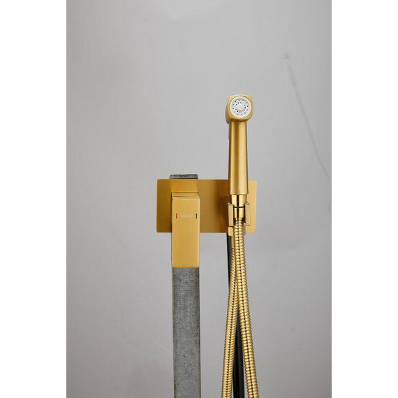 Набор для гигиенического душа Belz B55808-5 (со скрытой частью) золото матовое - 4 Набор для гигиенического душа Belz B55808-5 (со скрытой частью) золото матовое фото 4