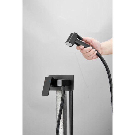 Набор для гигиенического душа Belz B55808-7 (со скрытой частью) чёрный матовый - 4 Набор для гигиенического душа Belz B55808-7 (со скрытой частью) чёрный матовый фото 4