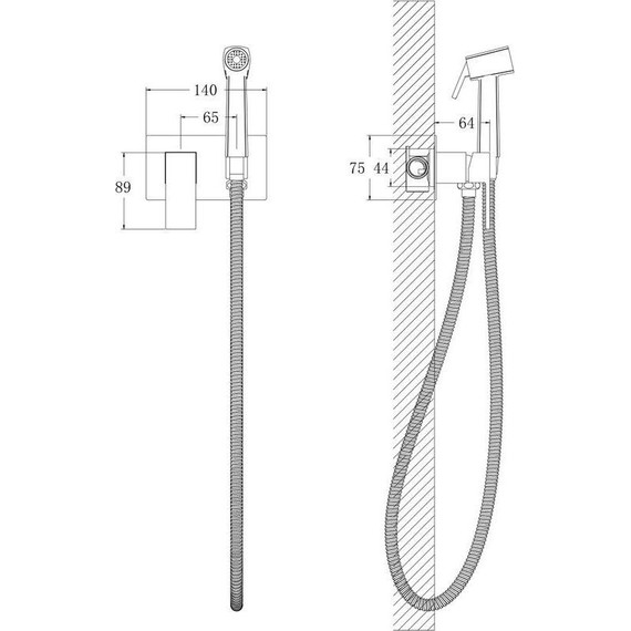 Набор для гигиенического душа Belz B55808 (со скрытой частью) - 24 Набор для гигиенического душа Belz B55808 (со скрытой частью) фото 24