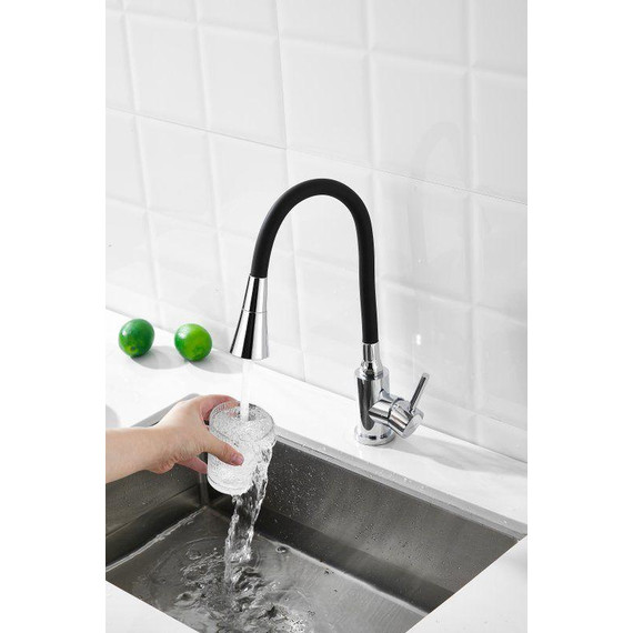 Смесители для кухни Belz B74809, хром/чёрный фото 10