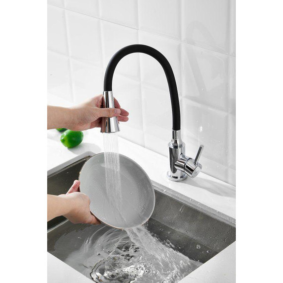 Смесители для кухни Belz B74809, хром/чёрный фото 12