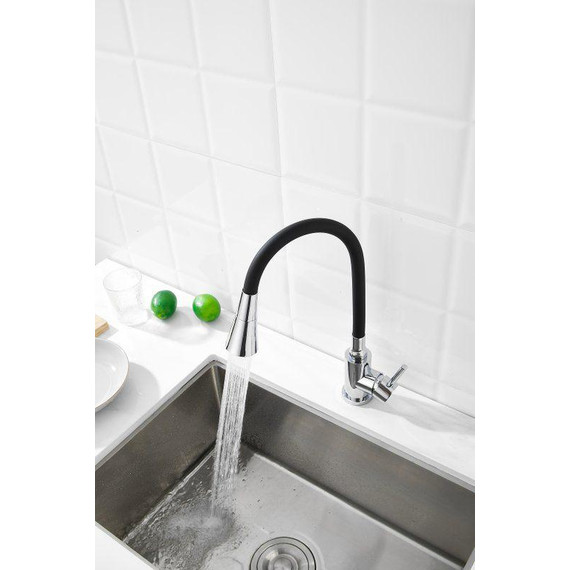 Смесители для кухни Belz B74809, хром/чёрный фото 2