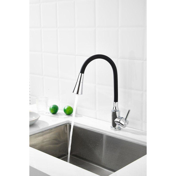 Смесители для кухни Belz B74809, хром/чёрный фото 4