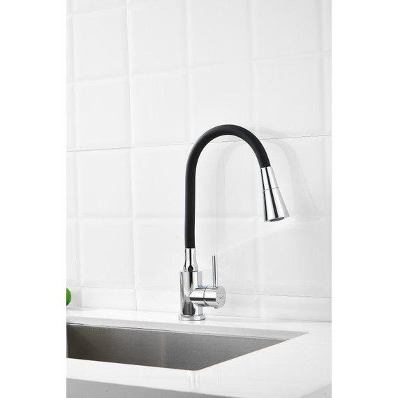 Смесители для кухни Belz B74809, хром/чёрный фото 8