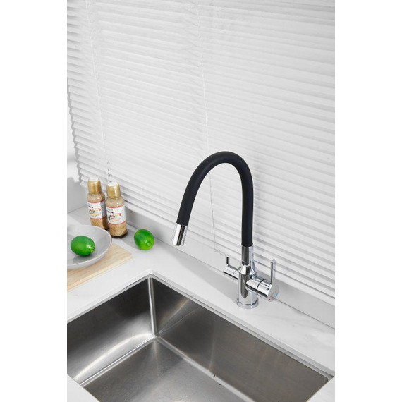 Смесители для кухни Belz B76814, хром/чёрный фото 4