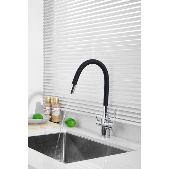 Смесители для кухни Belz B76814, хром/чёрный фото 8