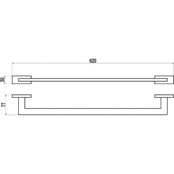 Полотенцедержатель Belz B90301, чёрный матовый фото 18