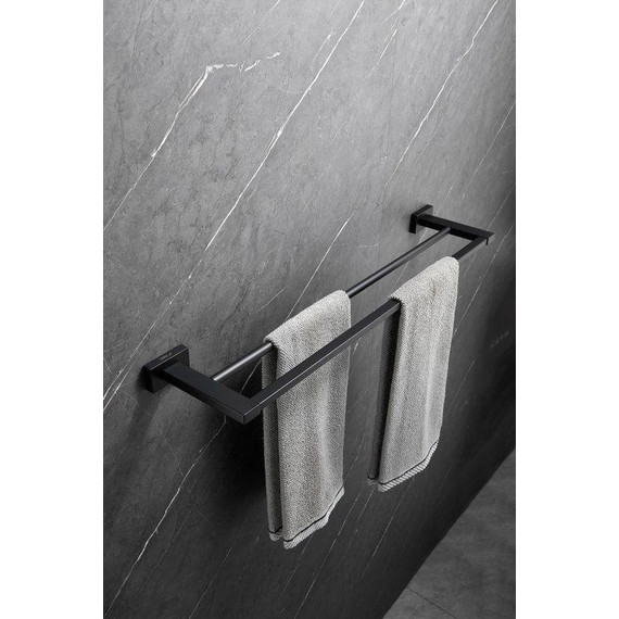 Полотенцедержатель Belz B90309, чёрный матовый фото 3