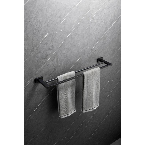 Полотенцедержатель Belz B90309, чёрный матовый фото 6