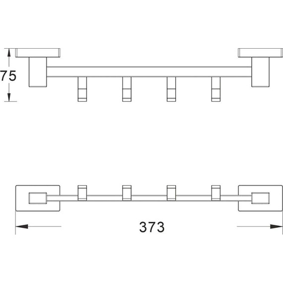 Набор крючков Belz B90315-4, чёрный матовый фото 22