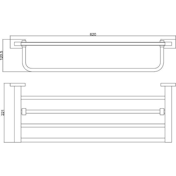 Полотенцедержатель Belz B90324, чёрный матовый фото 24