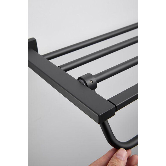 Полотенцедержатель Belz B90324, чёрный матовый фото 18