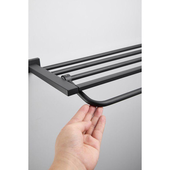 Полотенцедержатель Belz B90324, чёрный матовый фото 22