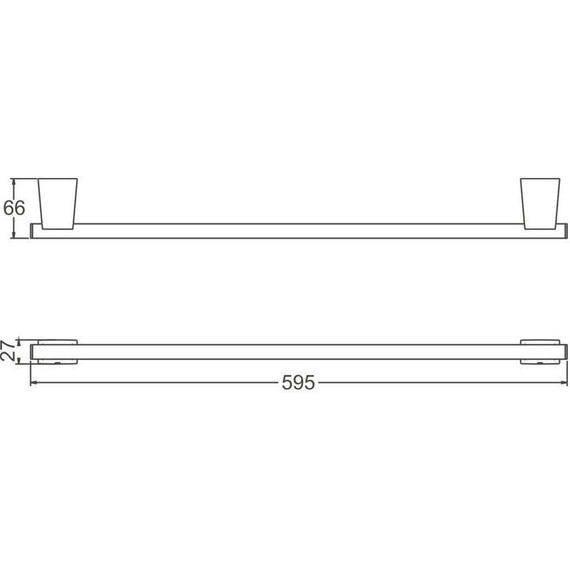 Полотенцедержатель Belz B91301, брашированное золото фото 2