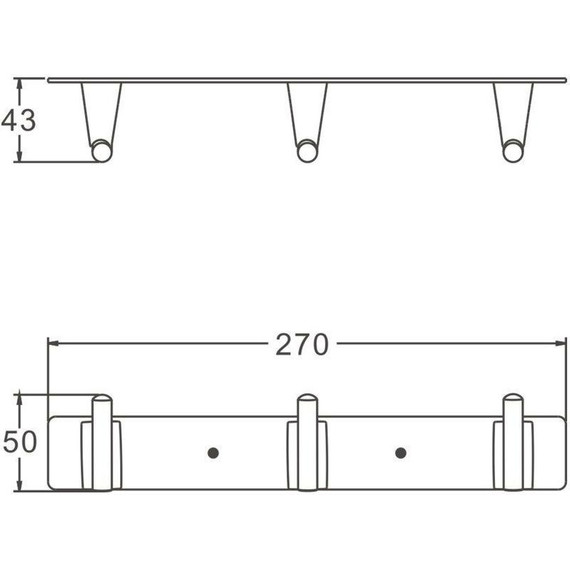 Набор крючков Belz B91315-3, брашированное золото фото 2