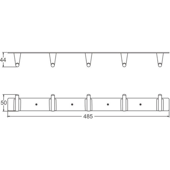 Набор крючков Belz B91315-5, брашированное золото фото 2