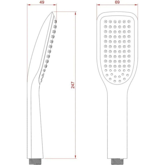 Ручной душ Diadonna D10-19008 - 3 Ручной душ Diadonna D10-19008 фото 3