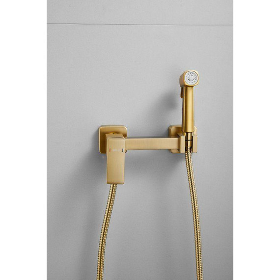 Набор для гигиенического душа Belz B55806-5, золото матовое - 7 Набор для гигиенического душа Belz B55806-5, золото матовое фото 7