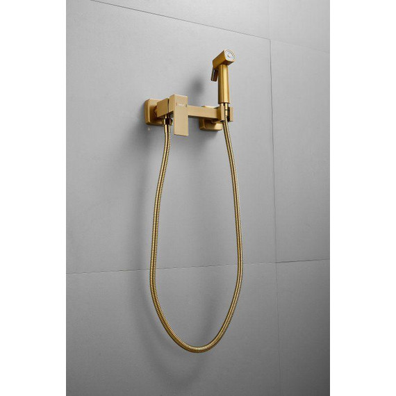 Набор для гигиенического душа Belz B55806-5, золото матовое - 4 Набор для гигиенического душа Belz B55806-5, золото матовое фото 4