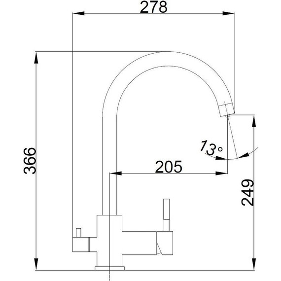 Смесители для кухни Haiba HB43828-5, золото фото 3