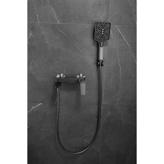 Смеситель для ванны Belz B60715-3, оружейная сталь фото 4