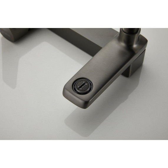 Смеситель для ванны Belz B60715-3, оружейная сталь фото 25