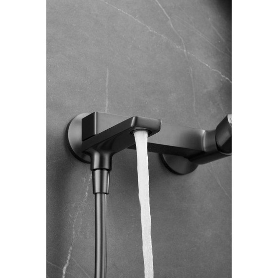 Смеситель для ванны Belz B60715-3, оружейная сталь фото 26