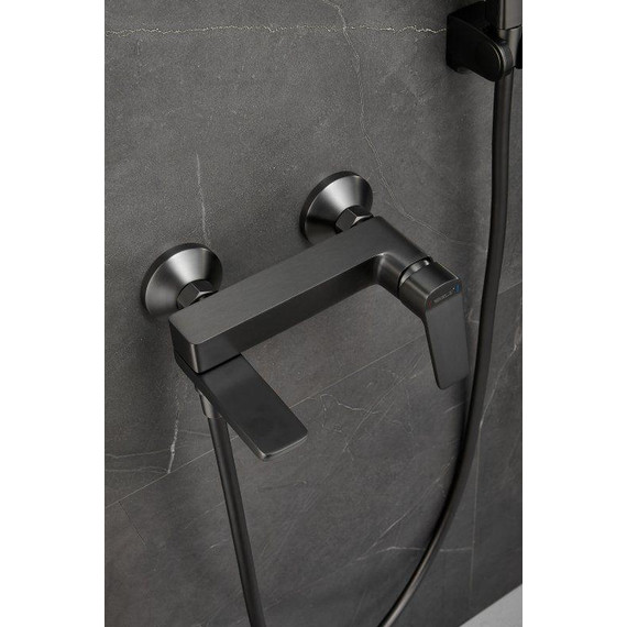 Смеситель для ванны Belz B60715-3, оружейная сталь фото 34