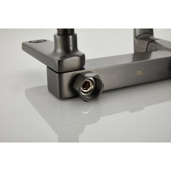 Смеситель для ванны Belz B60715-3, оружейная сталь фото 35